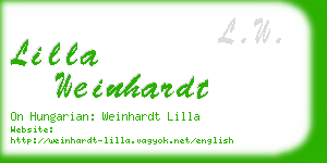 lilla weinhardt business card